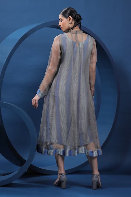 Coeur Swedish Folk Print Yoke Dress 