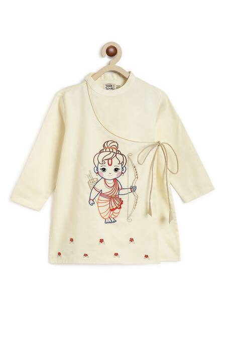 Buy Tiber Taber Cream Cotton Embroidery Ram Thread Kurta With Pant Online at Aza Fashions Buy_Tiber Taber_Cream Cotton Embroidery Ram Thread Kurta With Pant _Online_at_Aza_Fashions