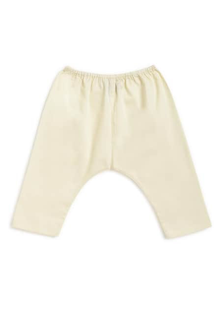 Shop Tiber Taber Cream Cotton Embroidery Ram Tie Up Kurta Set Online at Aza Fashions Shop_Tiber Taber_Cream Cotton Embroidery Ram Tie Up Kurta Set _Online_at_Aza_Fashions