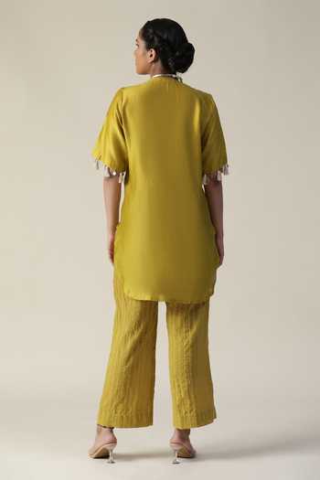 Arpita Sulakshana Mandala Side Embroidered Tunic With Pant 