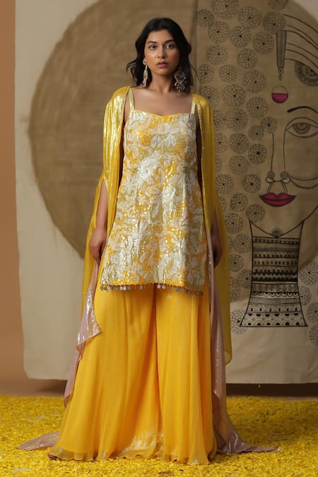 arpita sulakshana Embroidered Kurta Palazzo Set 