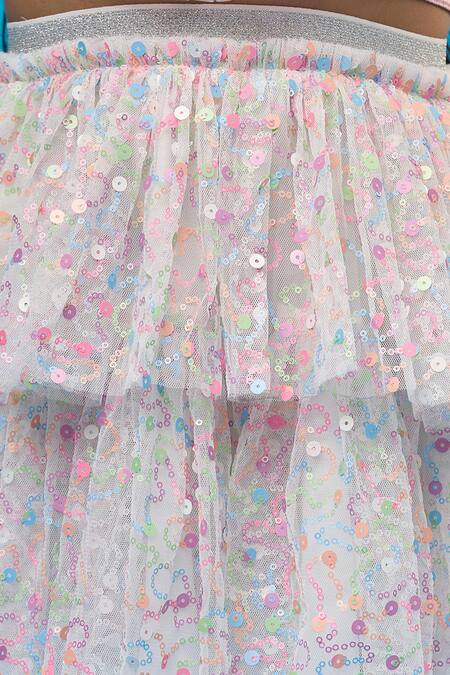 Lil Drama Pink Polyester Sequins Halter Neck Top And Pant Set at Aza Fashions Lil Drama_Pink Polyester Sequins Halter Neck Top And Pant Set _at_Aza_Fashions