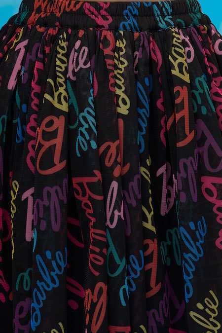 Lil Drama Pink Cotton, Polyester Printed T-shirt And Skirt Set at Aza Fashions Lil Drama_Pink Cotton, Polyester Printed T-shirt And Skirt Set_at_Aza_Fashions