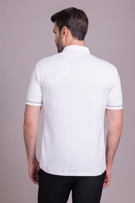 Amit Arora Half Sleeve Collared T-Shirt 