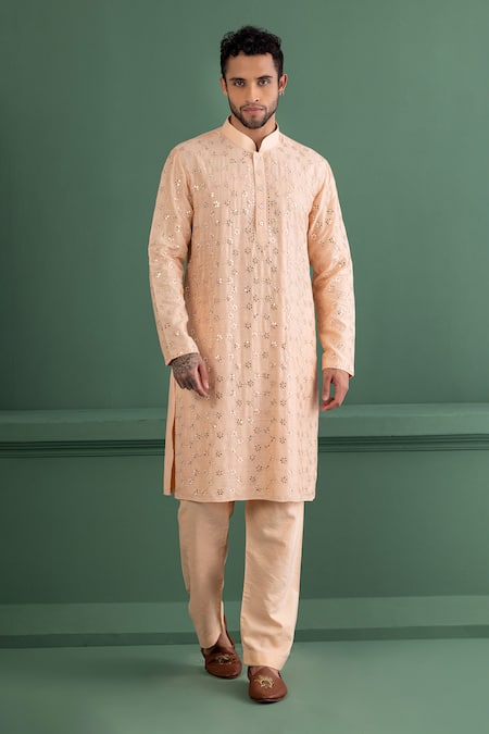 AMIT ARORA Mirror Work Kurta Set 