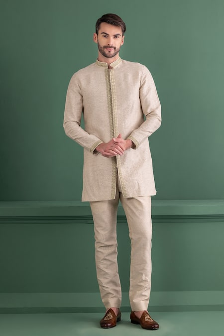 AMIT ARORA Paisley Woven Kurta Set 