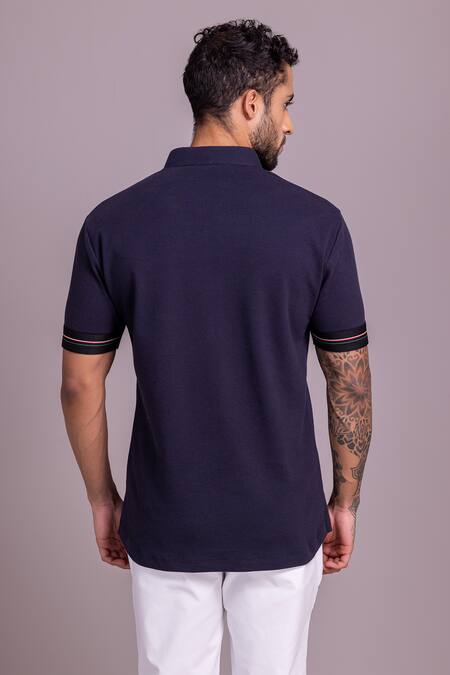 Amit Arora Plain Half Sleeve T Shirt 