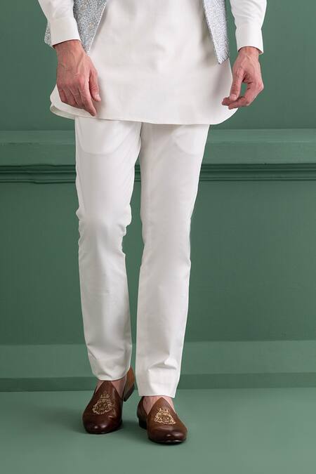 Amit Arora Blue Silk, , Satin Embroidery Floral Butti Bundi Kurta Set Online at Aza Fashions Amit Arora_Blue Silk, , Satin Embroidery Floral Butti Bundi Kurta Set _Online_at_Aza_Fashions