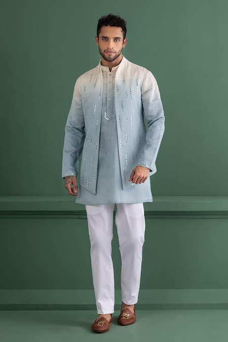 AMIT ARORA Ombre Bundi & Kurta Set 