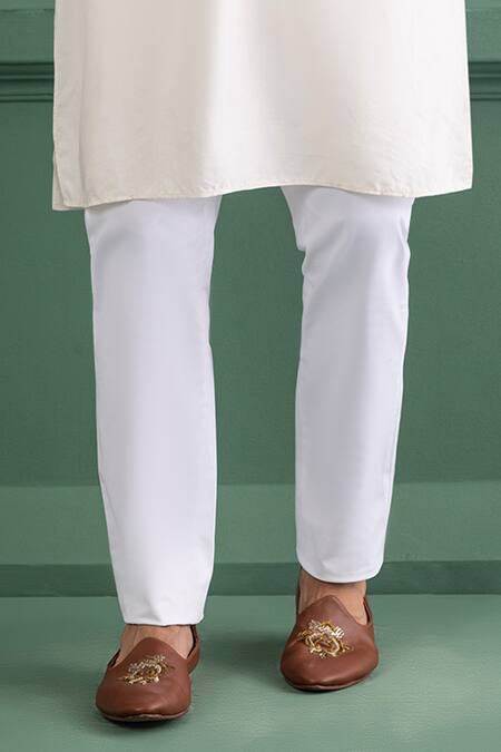 Buy_Amit Arora_Purple Silk, Mohair, Cotton Embroidery Floral Bundi Kurta Set_Online_at_Aza_Fashions