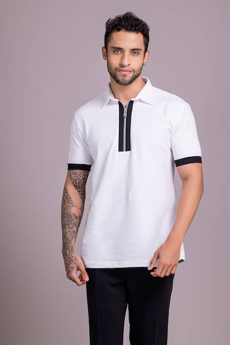 AMIT ARORA Placed Threadwork T-Shirt 