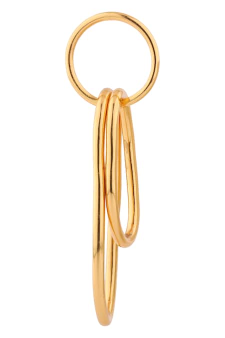 Shop_Anaash_Gold Plated Trinity Ring_Online_at_Aza_Fashions