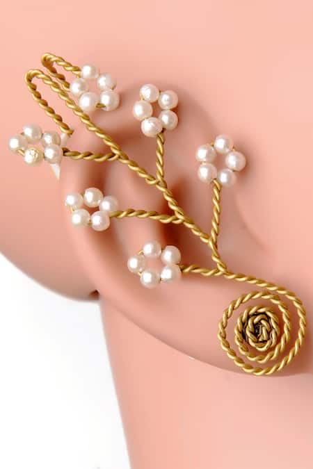 Rejuvenate jewels Small Pearlicious Ear cuffs 