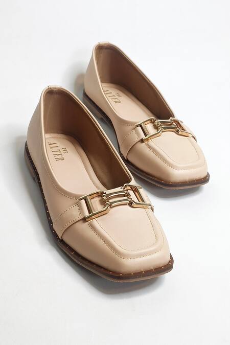 Shop The Alter Beige Charlie Square Toe Ballerinas Online at Aza Fashions Shop_The Alter_Beige Charlie Square Toe Ballerinas _Online_at_Aza_Fashions