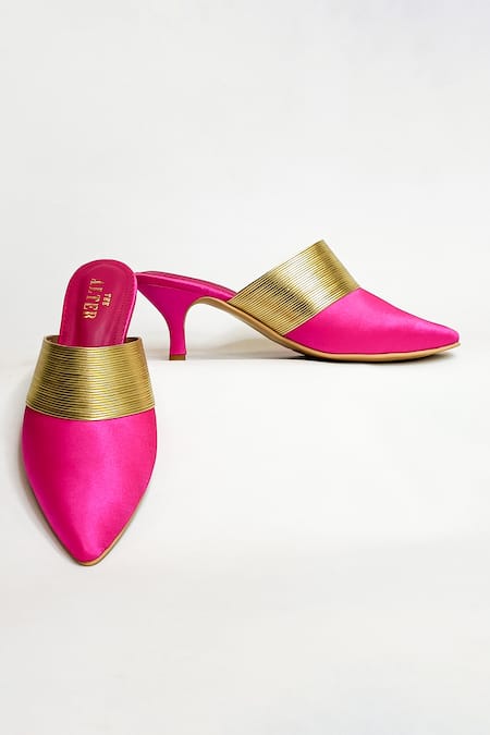 Shop_The Alter_Pink Jane Satin Mules 