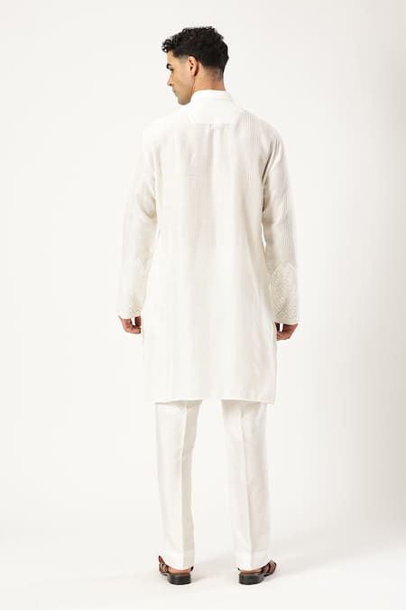 Paresh Lamba Signatures Chanderi Silk Embroidered Kurta 