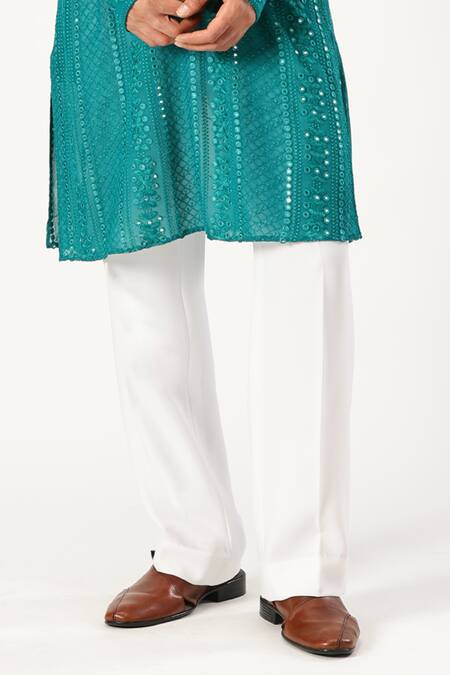 Buy Paresh Lamba Signatures Green Georgette Mirrors Embroidered Kurta And Pyjama Set Online at Aza Fashions Buy_Paresh Lamba Signatures_Green Georgette Mirrors Embroidered Kurta And Pyjama Set_Online_at_Aza_Fashions