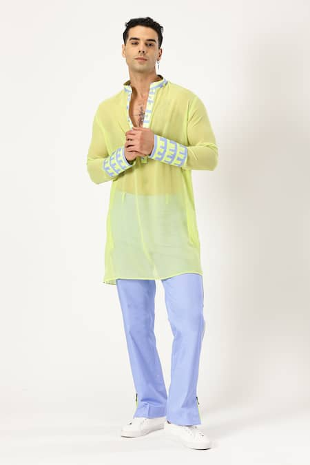 PARESH LAMBA SIGNATURES Printed Border Kurta 