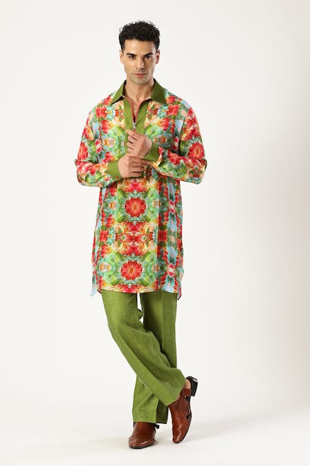 PARESH LAMBA SIGNATURES Floral Print Kurta 