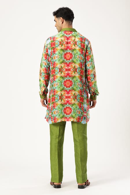 Paresh Lamba Signatures Floral Print Kurta 
