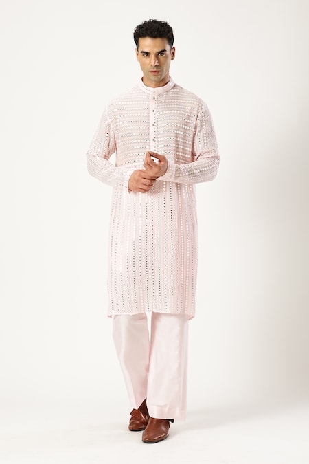 PARESH LAMBA SIGNATURES Mirrorwork Embellished Kurta 