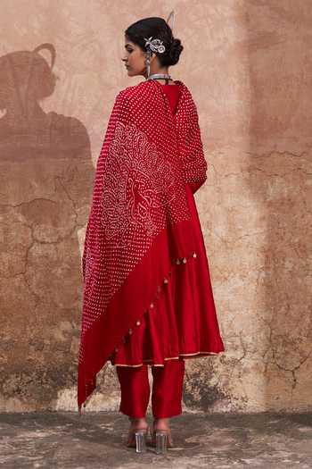 Pink City by Sarika Mor Kalidaar Embroidered Anarkali Set