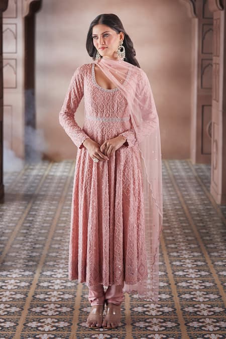 Aariyana Couture Pearl Embroidered Anarkali Set 