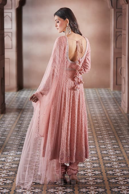 Aariyana Couture Pearl Embroidered Anarkali Set 