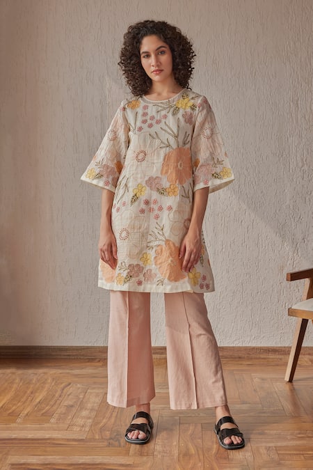 Khamaj India Merlin Hand Embroidered Kurta 