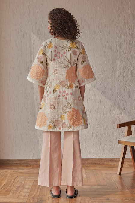 Khamaj India Merlin Hand Embroidered Kurta 