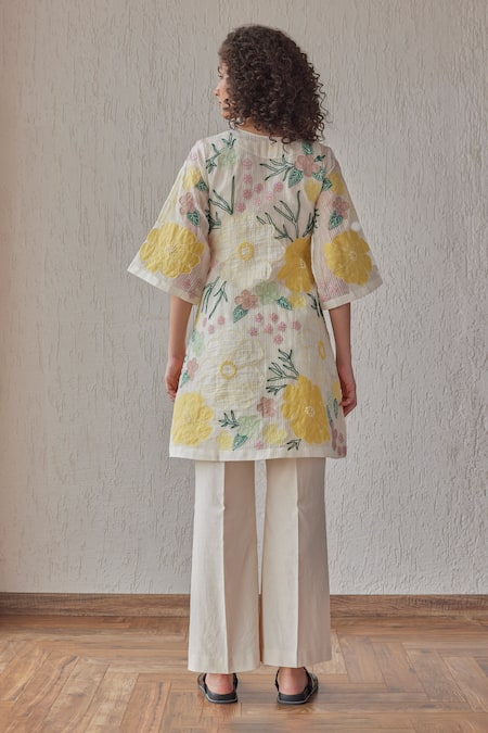 Khamaj India Merlin Embroidered Kurta 