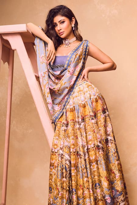 Falguni Shane Peacock Hera Printed Lehenga Set 