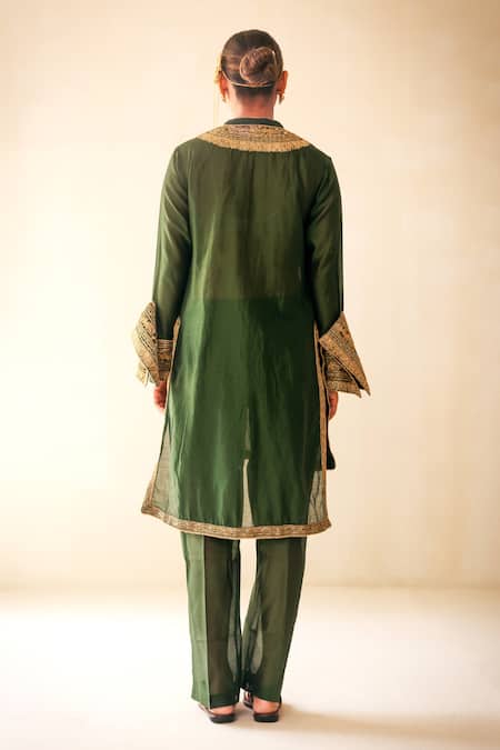 Rasasvada Ivy Vine Embroidered Kurta Pant Set 