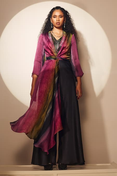 Whimsical By Shica Knot Flared Jumpsuit 