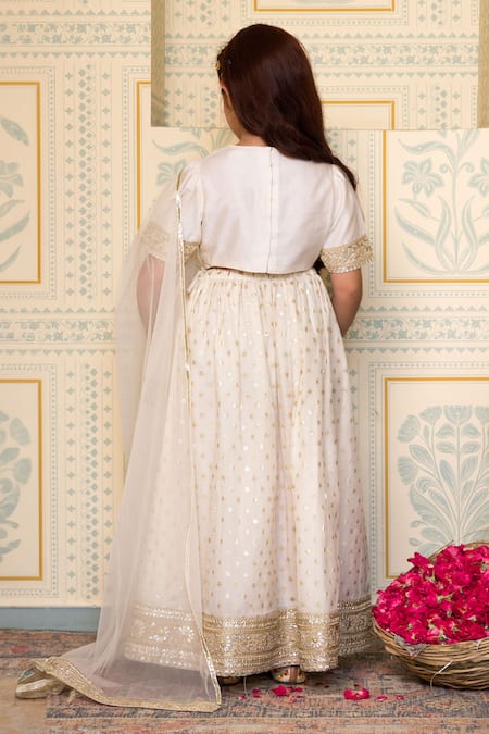 Mini Trails Floral Butta Embroidered Lehenga Set 