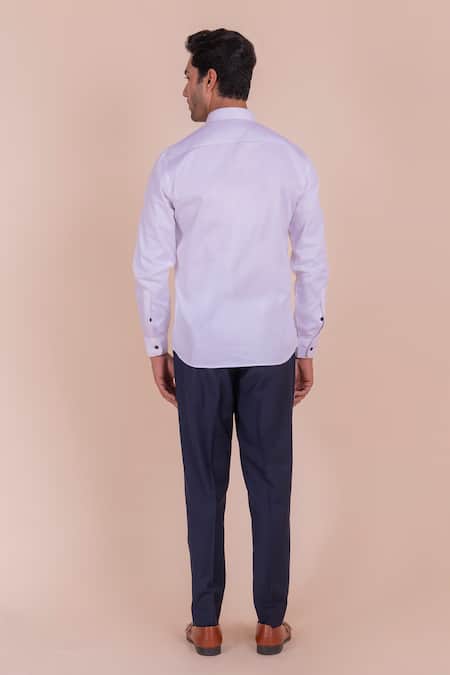 Design O Stitch Lion Face Embroidered Cotton Shirt For Kids