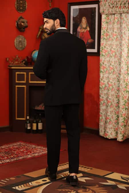 Design O Stitch Snout Horse Embroidered Tuxedo Set For Kids