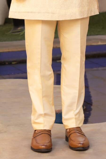 Shop Design O Stitch Cream Silk Embroidery Pichwai Art Print Bundi Kurta Set Online at Aza Fashions Shop_Design O Stitch_Cream Silk Embroidery Pichwai Art Print Bundi Kurta Set_Online_at_Aza_Fashions