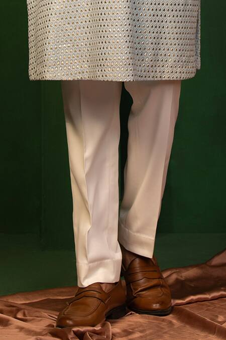 Buy Design O Stitch Sky Blue Cotton Sequins Embroidered Kurta With Pant Online at Aza Fashions Buy_Design O Stitch_Sky Blue Cotton Sequins Embroidered Kurta With Pant_Online_at_Aza_Fashions