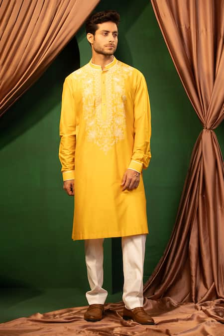 DESIGN O STITCH Thread Embroidered Kurta & Pant Set 