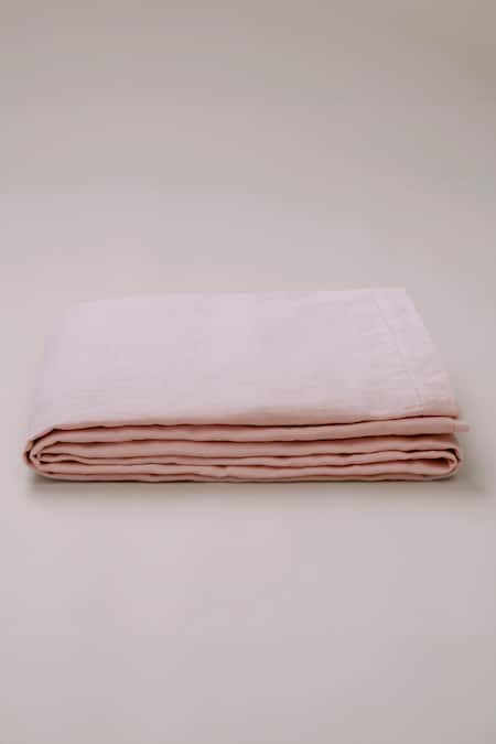 Buy Saphed Pink 100% Pure European Linen Plain Gulabjal Queen Duvet Cover Buy_Saphed_Pink 100% Pure European Linen Plain Gulabjal Queen Duvet Cover