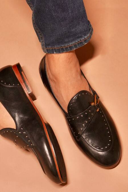 Dmodot Motivo Nero Riveto Loafers 