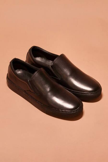 Shop_dmodot_Black Scarpo Nero Sneakers _at_Aza_Fashions