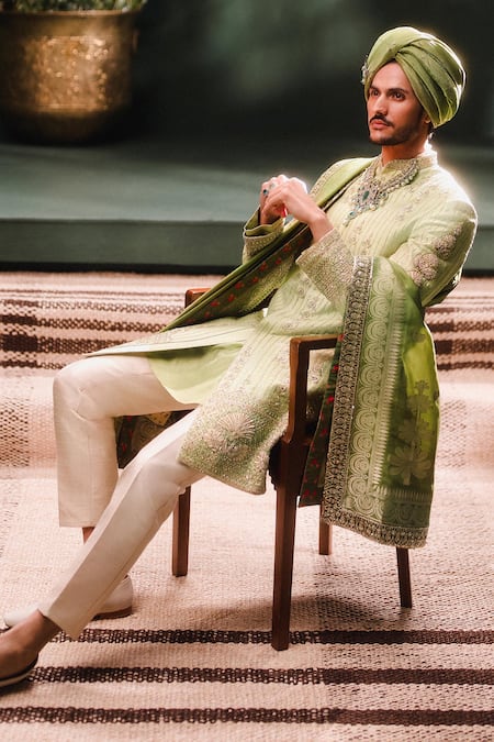 Masaba The Pista Barfi Sherwani & Pant Set 