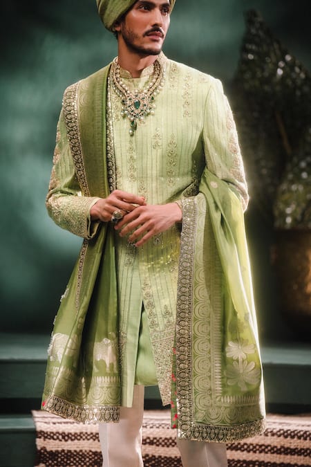Masaba The Pista Barfi Sherwani & Pant Set 