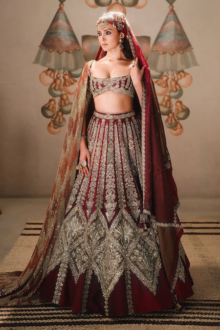 Masaba Kokum Sherbet Bridal Lehenga Set 