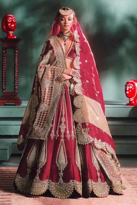 Masaba Gajar Halwa Bridal Lehenga Set 