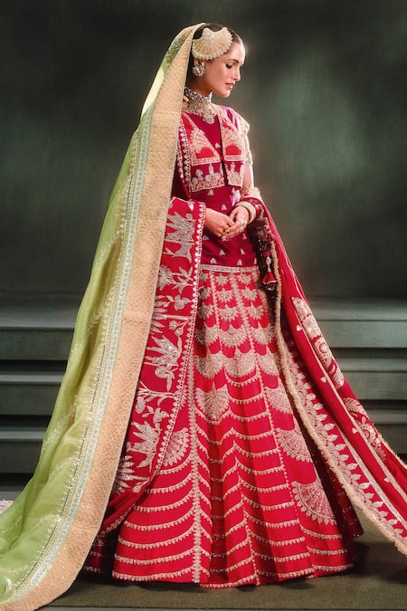 Masaba Anar Dana Embroidered Bridal Lehenga Set 