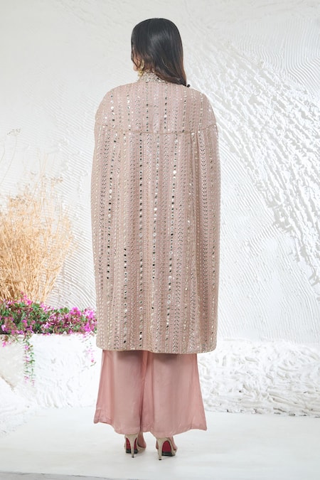 Akanksha Mago Embroidered Cape Pant Set 