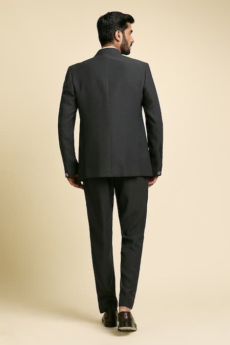 Arihant Rai Sinha Abstract Cutdana Embroidered Tuxedo Set 